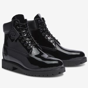 🥾 Timberland 6” Premium Waterproof Boots Black Patent Leather 🥾